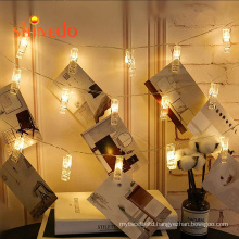 Photo Clips String Lights Battery Operated Holiday Lights with Clips for Home decoration hanging picture